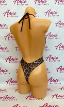 Load image into Gallery viewer, Disco Leopard Plunge Bodysuit (Thong)