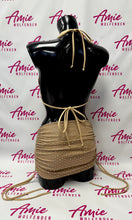 Load image into Gallery viewer, Nude Embellished Cowl Top With Built In Triangle Cup