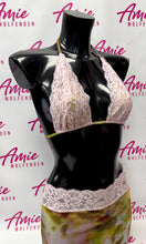 Load image into Gallery viewer, Pink Lace Halter Top