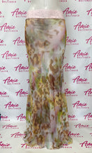 Load image into Gallery viewer, Sheer Leopard Maxi Skirt With Pink Lace Trim