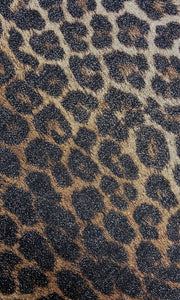 Disco Leopard Plunge Bodysuit (Thong)