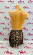 Load image into Gallery viewer, Disco Leopard Gathered Front Mini Skirt
